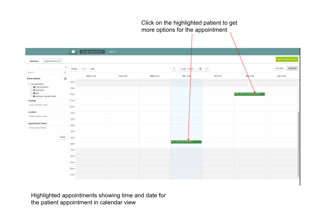 Appointment scheduling