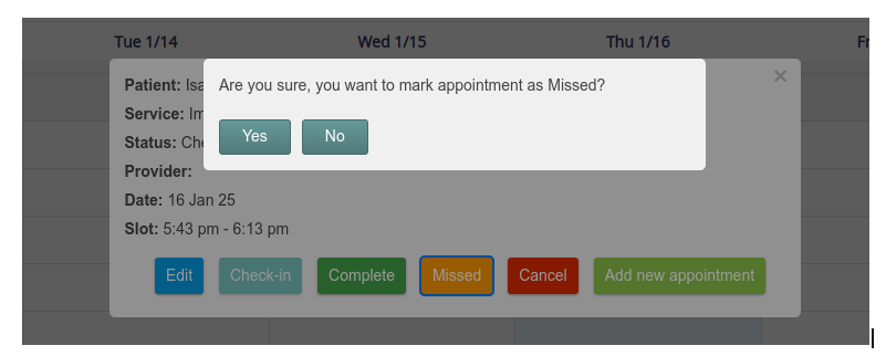 Missed