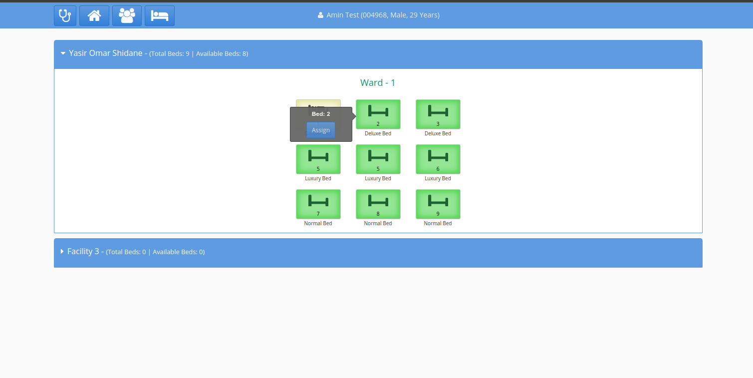 Inpatient Module - Admitting a patient 