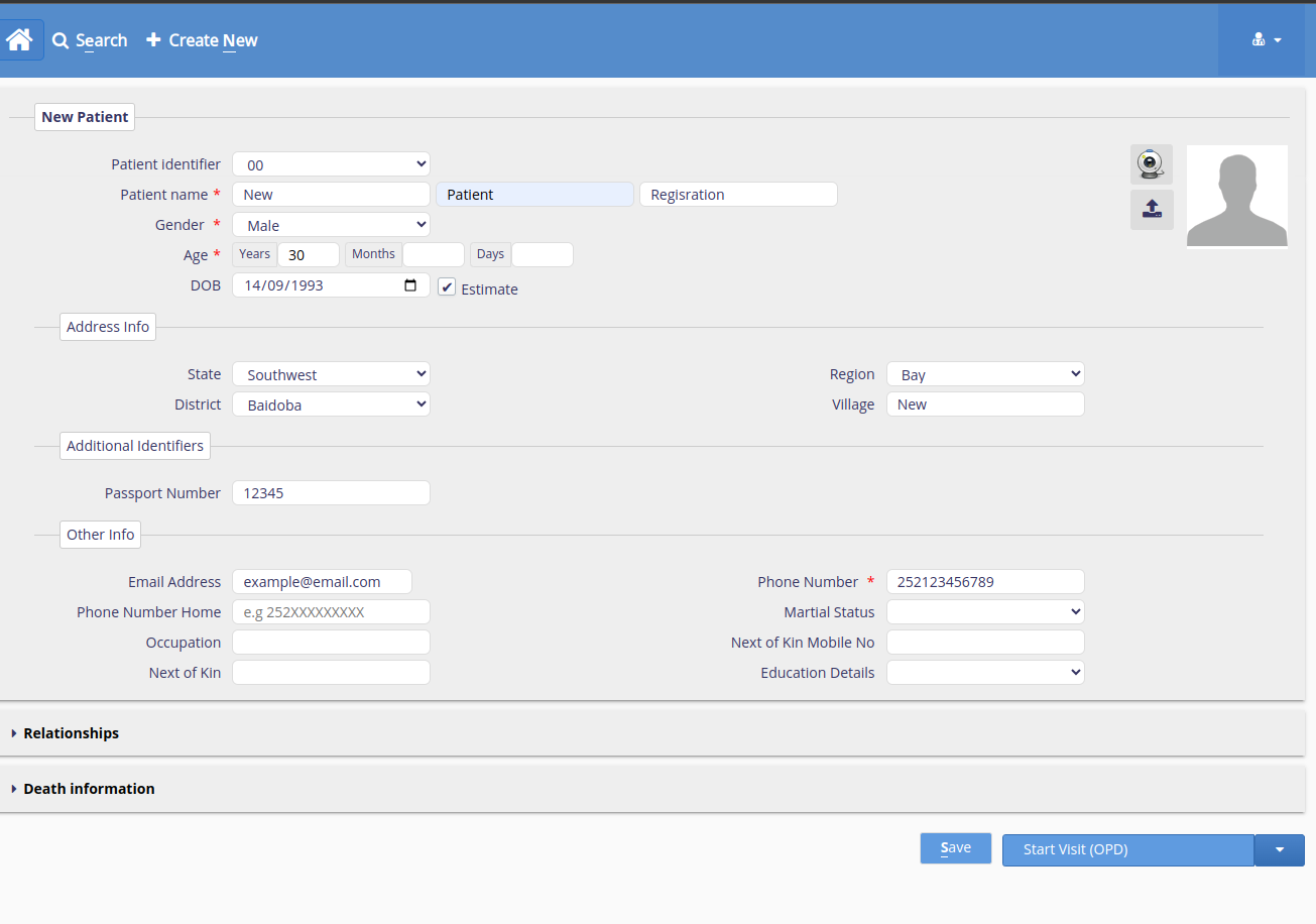 Registration Form
