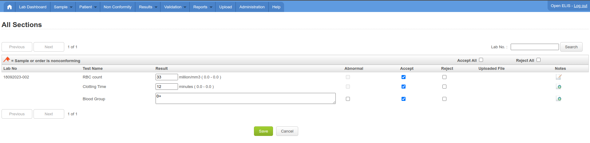 Laboratory Module - Validating Results 