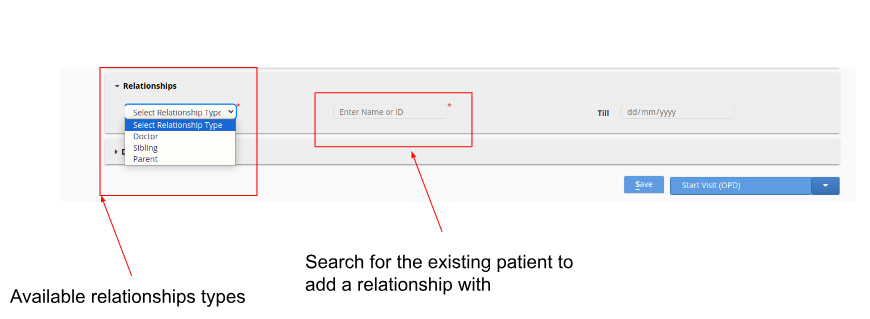 Add Relationshis tab 
